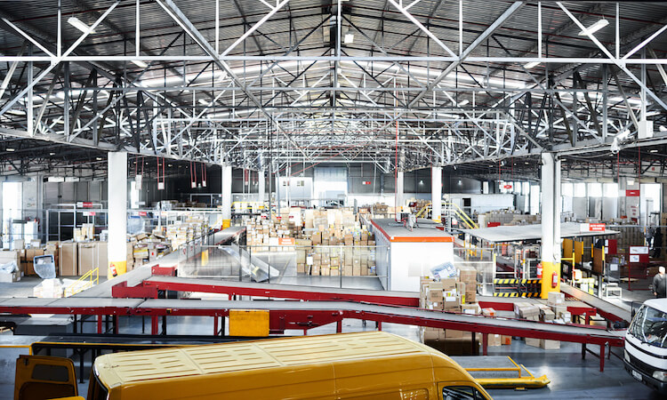 Shot of a large distribution