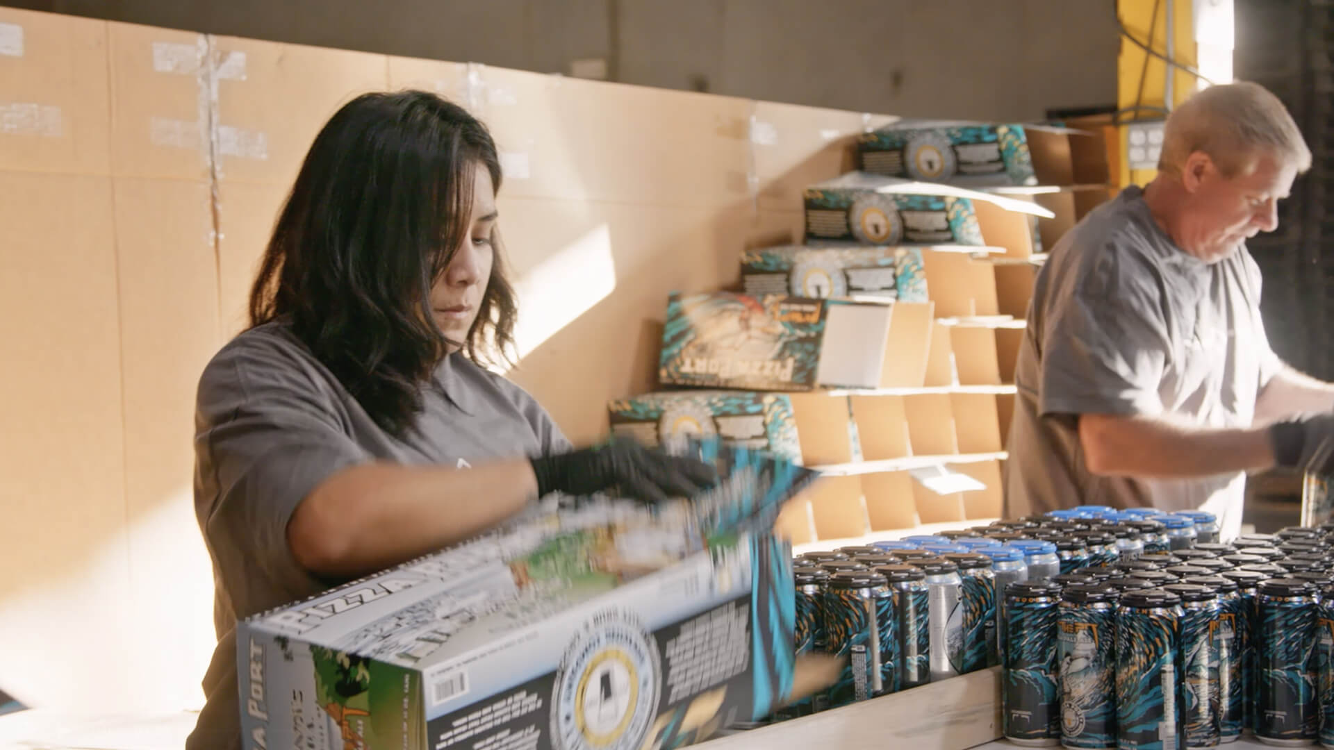 Beverage packaging production line