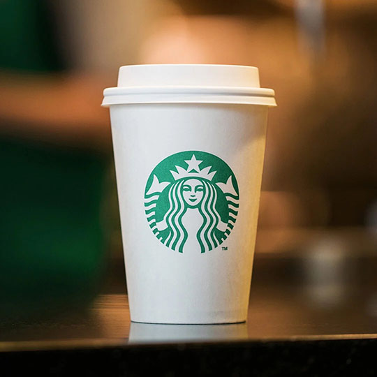Modern Starbucks packaging